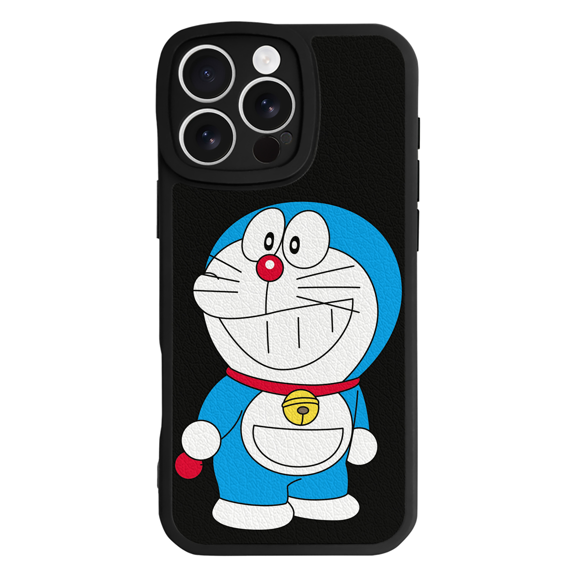 （画像用） ドラえもん Doraemon 【iPhone 16シリーズ対応】シリコンスマホケース（レザー調） 材質：シリコン